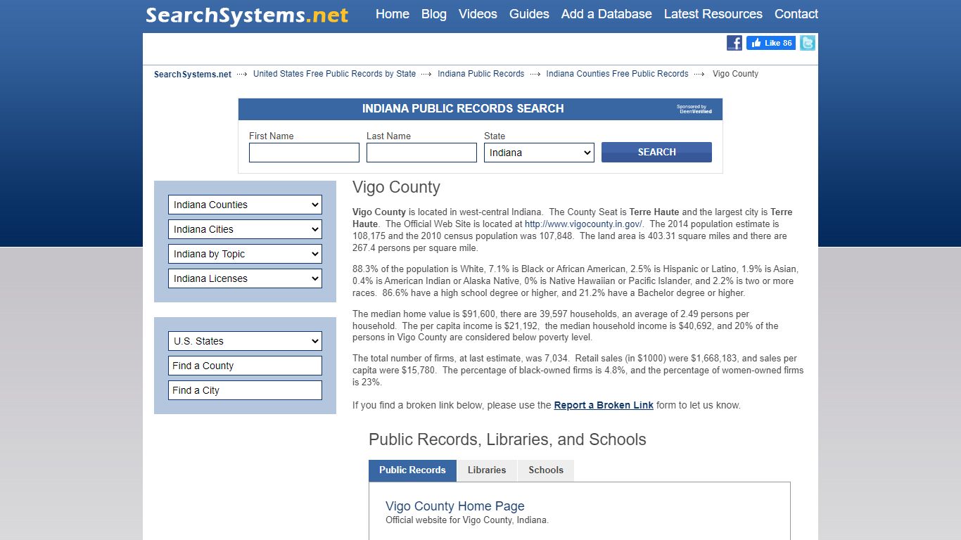 Vigo County Criminal and Public Records